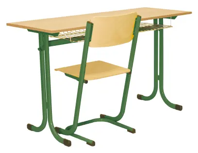 KRISTIÁN 2, lavice 2-místná, pevná, velikost 5, koš RAL 6029 - zelená