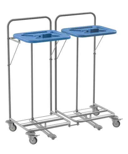 VK 120 - 2N vozík na třídění odpadu a prádla plast - VK - modrý