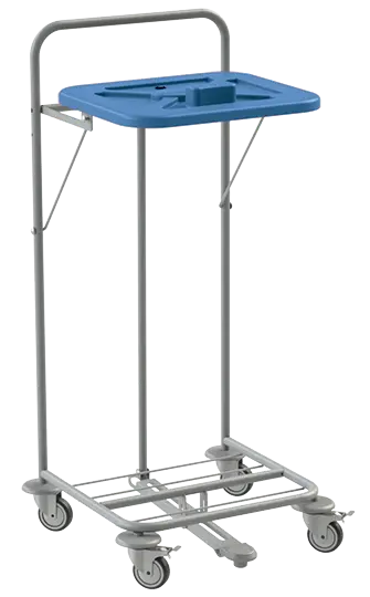 VK 120 - 1N vozík na třídění odpadu a prádla plast - VK - modrý