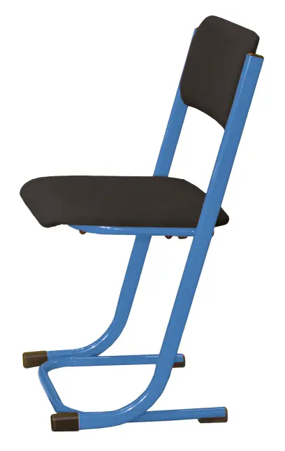 FRANTIŠKA židle Classic, velikost 7, čalouněná, látka černá RAL 5015 - modrá