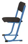 FRANTIŠKA židle Classic, velikost 7, čalouněná, látka černá RAL 5015 - modrá