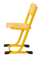 Bedřich židle pevná, malá velikost 6 RAL 1028 - žlutá