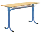 OTAKAR 2, lavice 2-místná stavitelná, velikost 3 - 6, koš RAL 5015 - modrá