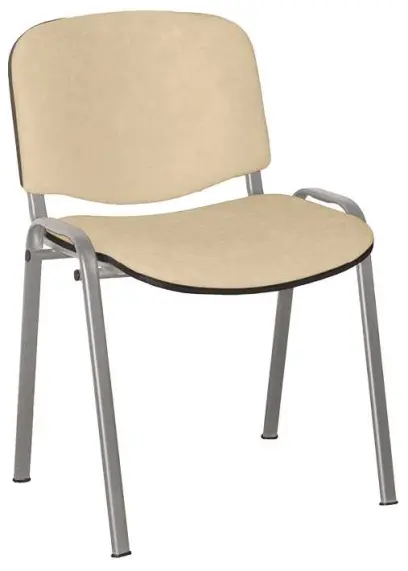 ALTAMIRA židle konferenční, kostra stříbrná, látka SUE 1219 krémová