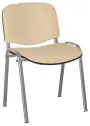 ALTAMIRA židle konferenční, kostra stříbrná, látka SUE 1219 krémová