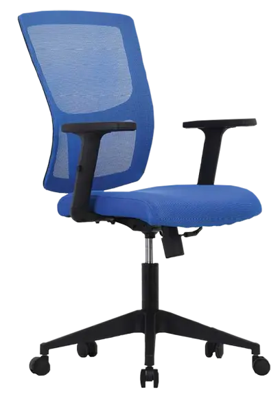 VALERIO židle kancelářská, látka modrá