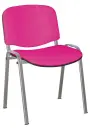 ALTAMIRA židle konferenční, kostra stříbrná, látka SUE 41 růžová