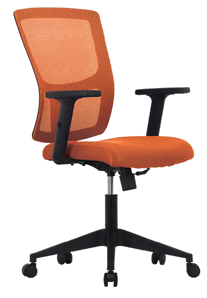 VALERIO židle kancelářská, látka oranžová