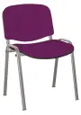 ALTAMIRA židle konferenční, kostra stříbrná, látka SUE 22 fialová