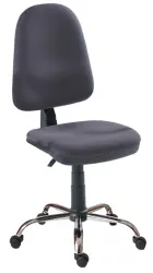 1080/MEK CR židle kancelářská, kříž chrom, koženka SK 1 - koženka stříbrná