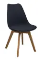 DINO židle konferenční, nohy buk, plast + sedák černý
