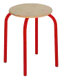 TANA, taburetka RAL 3002 - červená