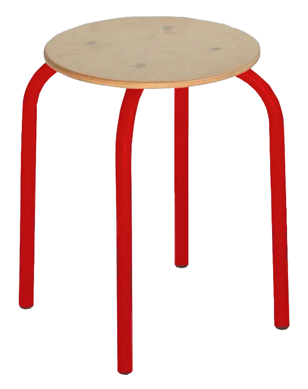 TANA, taburetka RAL 3002 - červená
