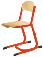 JAROSLAV 1 židle pevná, velikost 4 RAL 3002 - červená