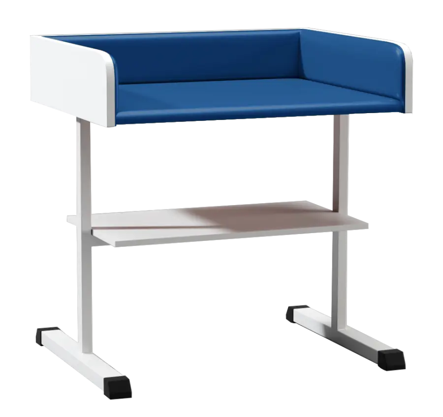 PP - 961 pult přebalovací čalouněný s policí dark blue no.8 - tmavě modrá