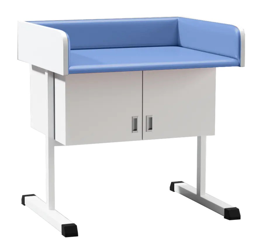 PP - 962 pult přebalovací čalouněný se skříňkou blue no.7 - modrá