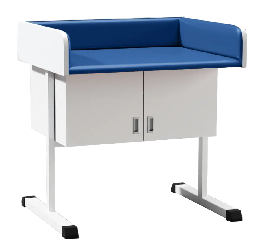 PP - 962 pult přebalovací čalouněný se skříňkou dark blue no.8 - tmavě modrá