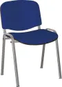 ALTAMIRA židle konferenční, kostra stříbrná, látka SUE 9 tmavě modrá