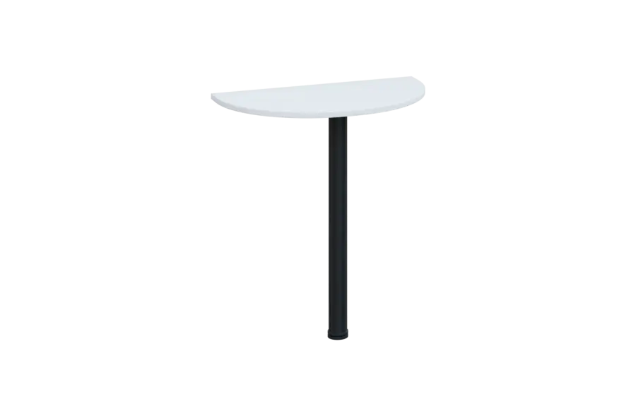 EJD 1 - 70 přístavba jednací, kovová podnož černá, síla desky 18 mm, široká 700 mm, bílá