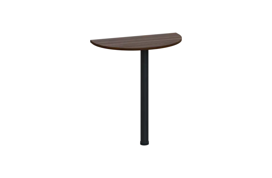 EJD 2 - 70 přístavba jednací, kovová podnož černá, síla desky 25 mm, široká 700 mm, ořech královský