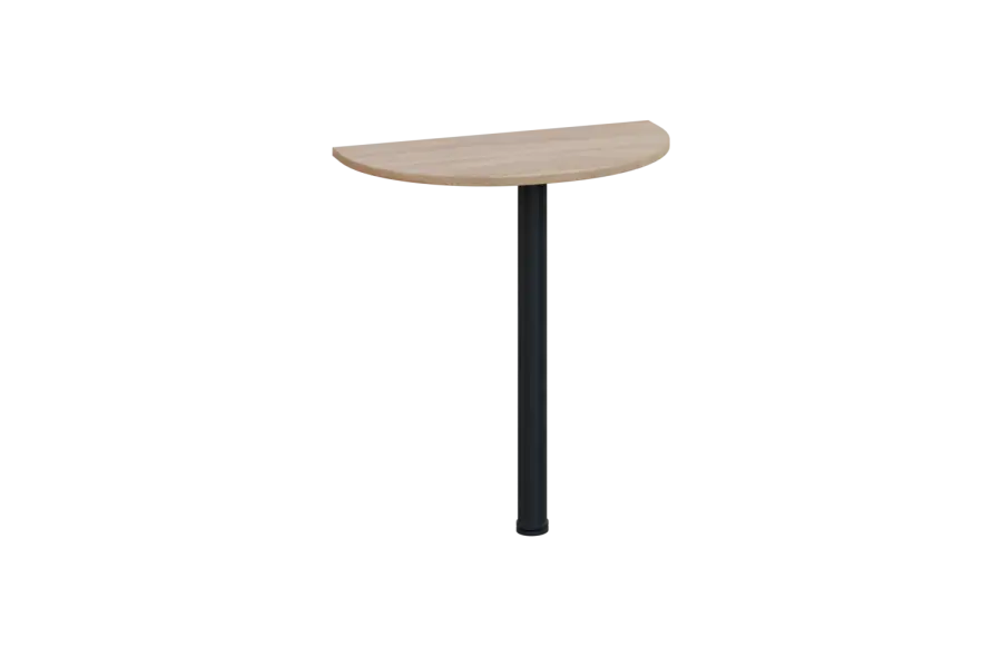 EJD 2 - 70 přístavba jednací, kovová podnož černá, síla desky 25 mm, široká 700 mm, dub bardolino