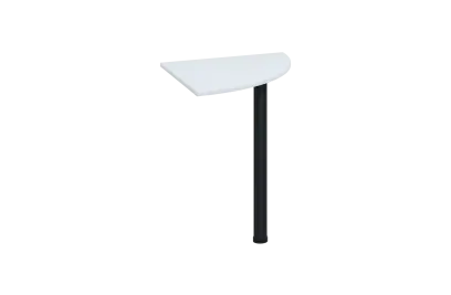 ES 16 - 6 deska spojovací s nohou, deska 18 mm lamino - bílá, podnož černá