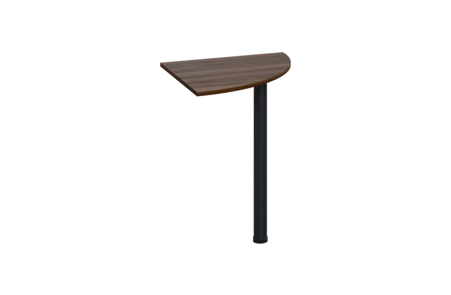 ES 16 - 6 deska spojovací s nohou, deska 18 mm lamino - ořech královský, podnož černá