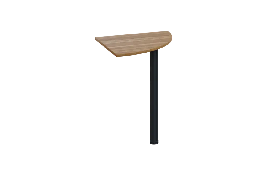 ES 16 - 6 deska spojovací s nohou, deska 18 mm lamino - ořech světlý, podnož černá