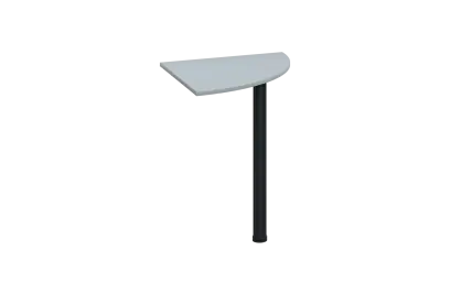 ES 26 - 6 deska spojovací s nohou, deska 25 mm lamino - šedá, podnož černá