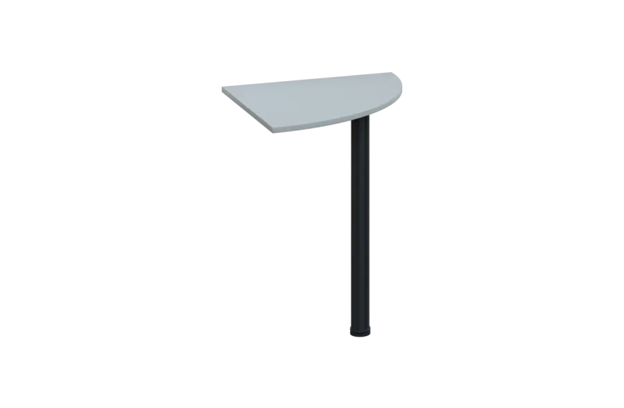 ES 26 - 6 deska spojovací s nohou, deska 25 mm lamino - šedá, podnož černá