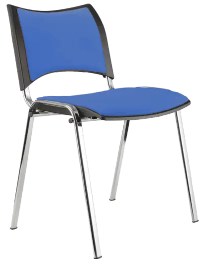 KATHARINA chrom židle konferenční, koženka AN - 067 nebeská modrá