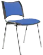 KATHARINA chrom židle konferenční, koženka AN - 067 nebeská modrá