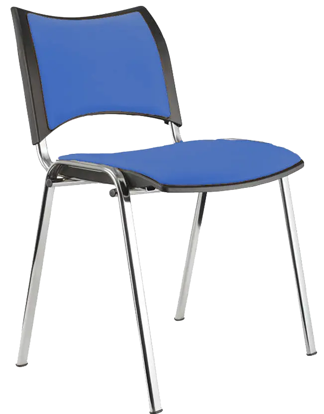 KATHARINA chrom židle konferenční, koženka AN - 067 nebeská modrá
