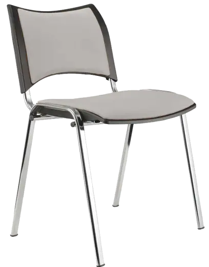 KATHARINA chrom židle konferenční, koženka AN - 052 šedá