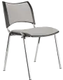KATHARINA chrom židle konferenční, koženka AN - 052 šedá