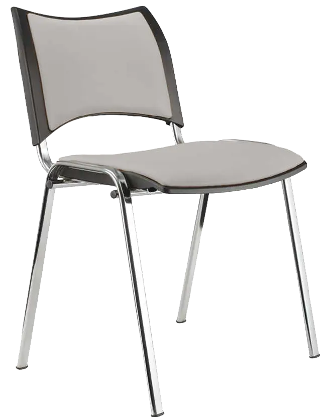 KATHARINA chrom židle konferenční, koženka AN - 052 šedá