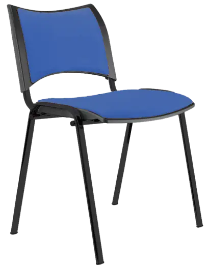 KATHARINA židle konferenční, kostra černá, koženka AN - 067 nebeská modrá