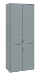 OV 5 - 84D kancelářská skříň, 4-dveřová, 1800x800x400, šedá