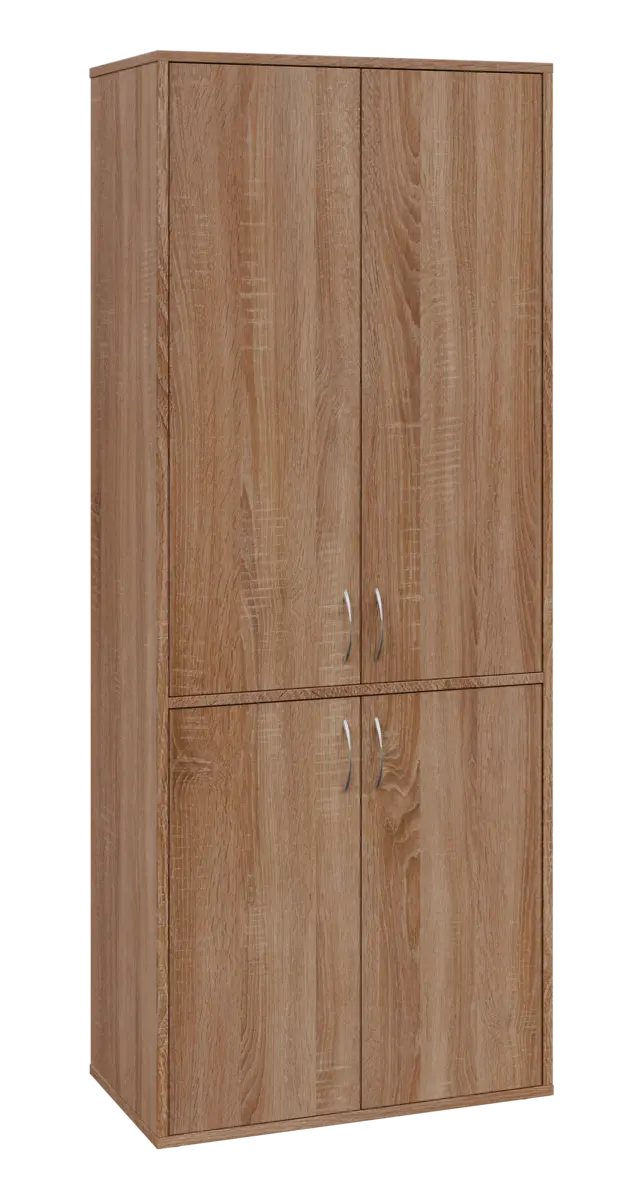 OV 5 - 84D kancelářská skříň, 4-dveřová, 1800x800x400, dub bardolino