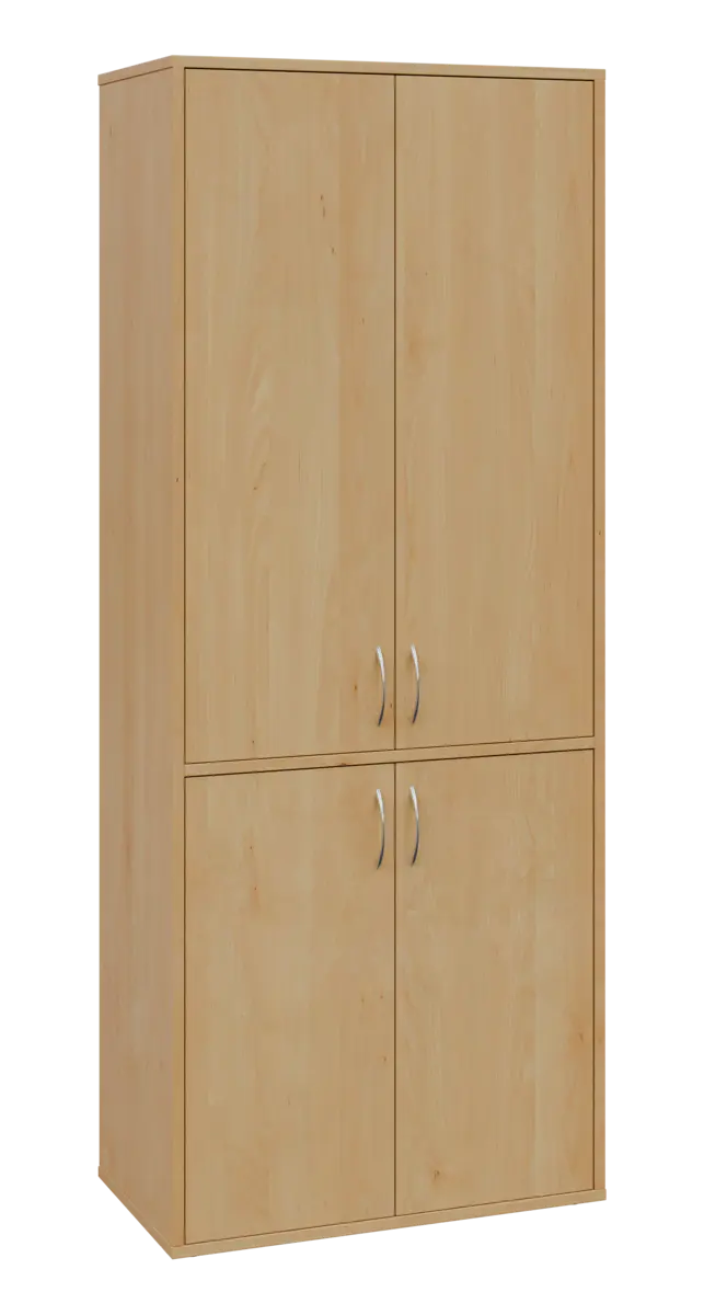 OV 5 - 84D kancelářská skříň, 4-dveřová, 1800x800x400, javor horský