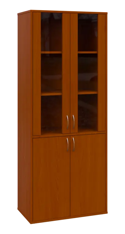 OV 5 - 8DS kancelářská skříň, 4-dveřová/prosklená, 1800x800x400, třešeň šumavská OV 5 - 8DS kancelářská skříň, 4-dveřová/prosklená, 1800x800x400, třešeň šumavská