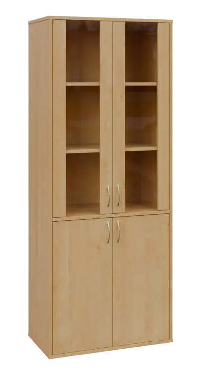 OV 5 - 8DS kancelářská skříň, 4-dveřová/prosklená, 1800x800x400, javor horský OV 5 - 8DS kancelářská skříň, 4-dveřová/prosklená, 1800x800x400, javor horský