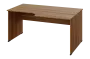 ERL 18 - 168 stůl kancelářský, rohový, pravý, dřevěná podnož, deska 18 mm, široký 1600 mm, ořech světlý