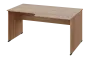 ERL 18 - 168 stůl kancelářský, rohový, pravý, dřevěná podnož, deska 18 mm, široký 1600 mm, dub bardolino