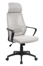 NOEMI - B židle kancelářská, černá kostra, šedá