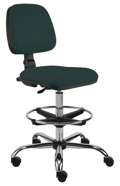 ELLA - S židle provozní, kříž chrom, látka BONDAI BN6 (8010) - látka tmavě šedá