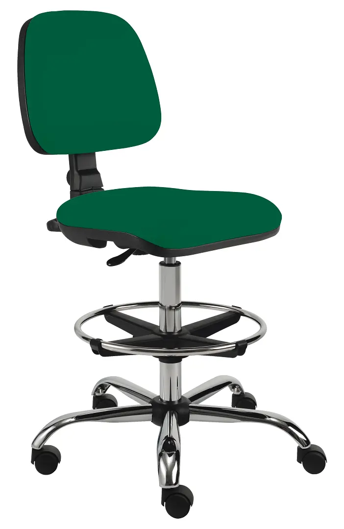 ELLA - V židle provozní, kříž chrom, látka BONDAI BN15 (7008) - látka tyrkysová zeleň