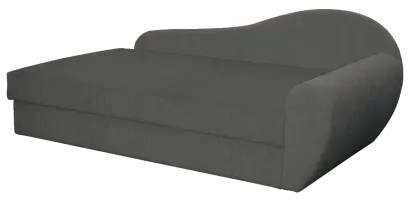 MATYLDA rošt, válenda celočalouněná, látka BEST 06 - látka tm.šedý melír