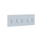 VN - 06 stěna věšáková 1000x350 mm, 5-háček Laura, lamino - bílá