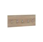 VN - 06 stěna věšáková 1000x350 mm, 5-háček Laura, lamino - dub bardolino